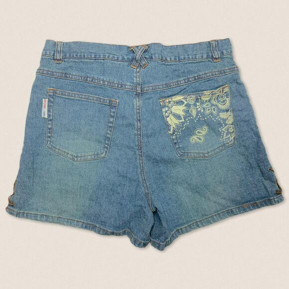 Y2K Mary Kate + Ashley denim jean shorts 29" - Picture 1 of 4